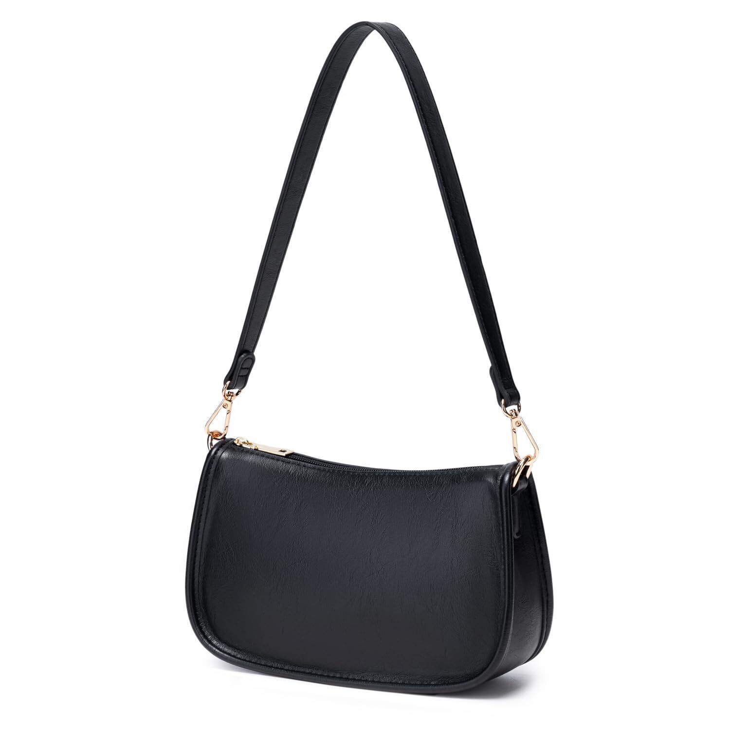 5233 Retro Vegan Leather Hobo Bag Classic Shoulder Handbag Small Crossbody